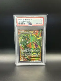 Pokemon Rayquaza EX Dragons Exalted Full Art #123 PSA 5 - Image 1