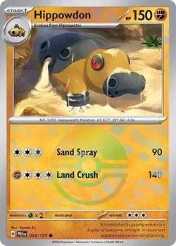Hippowdon (Poke Ball Pattern, #053/131) - H SV - Prismatic Evolutions NM Pokemon - Image 1