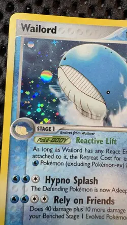 Pokemon TCG EX Legend Maker 2006 Wailord 14/92 Holo Rare Card LP - Image 4