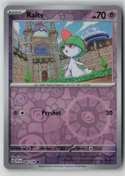 Ralts 084/198 Pokemon TCG Scarlet & Violet Base Reverse Holo (Near Mint) NM 2 - Image 1