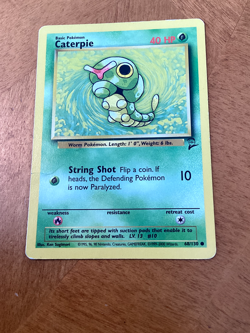 Caterpie - Pokemon TCG Karte - Base Set 2 - 68/130 - 2000 - English - Image 1