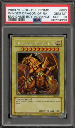 Yu-Gi-Oh! The Winged Dragon of Ra Game Boy ADV Secret Rare Promo GBI-003 PSA 10 - Image 1