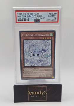 Konami Yu-Gi-Oh! Mulcharmy Fuwalos RA04-EN050 PSA 10 PCR 1st Ed 2025 - Image 1
