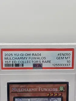 Konami Yu-Gi-Oh! Mulcharmy Fuwalos RA04-EN050 PSA 10 PCR 1st Ed 2025 - Image 4
