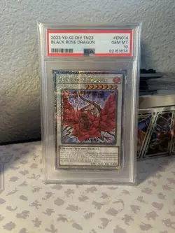 PSA 10 Yu-Gi-Oh! Black Rose Dragon TN23-EN014 - Quarter Century Secret Rare - Image 1
