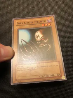 Yugioh 1st Edition Dark King Of The Abyss LOB-020 NA English Vintage - Image 3