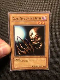 Yugioh 1st Edition Dark King Of The Abyss LOB-020 NA English Vintage - Image 4