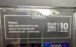 One Piece TCG | Perona | Alt Art | SR | Op12-084 | TAG 10 | Not PSA 10 - Image 3