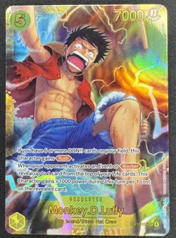 Monkey D Luffy OP15‑119 SEC Foil Adventure on Kami’s Island One Piece TCG - Image 1