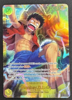 Monkey D Luffy OP15‑119 SEC Foil Adventure on Kami’s Island One Piece TCG - Image 2