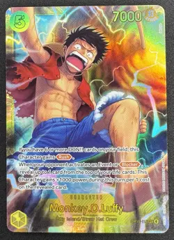 Monkey D Luffy OP15‑119 SEC Foil Adventure on Kami’s Island One Piece TCG - Image 3