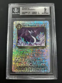 BGS 9 Reverse Foil Legendary Collection Dark Dragonair #38 Pokemon Holo 2002 - Image 1