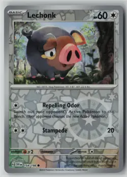 Lechonk 154/198 Pokemon TCG Scarlet & Violet Base Reverse Holo (Near Mint) NM 1 - Image 1