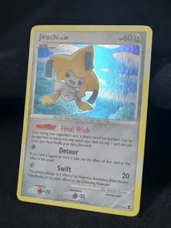 Pokemon TCG Jirachi 7/111 Platinum Rising Rivals Holo Rare 7/111 LP - Image 2