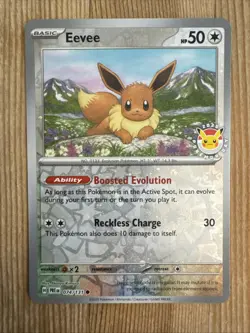 Eevee 074/131 Reverse Holo Pokemon Day 2025 Promo Prismatic Evolutions NM - Image 1