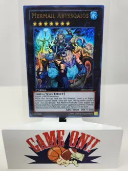 YuGiOh Mermail Abyssgaios ABYR-EN046 1st Edition Ultra Rare NM - Image 1
