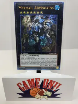YuGiOh Mermail Abyssgaios ABYR-EN046 1st Edition Ultimate Rare NM - Image 1
