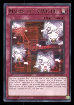 Yugioh Maliss C GWC-06 #CRBR-EN023 Crossover Breakers Rare NM - Image 1