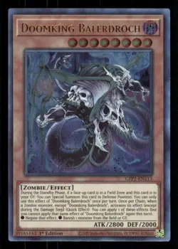 Yugioh Doomking Balerdroch #GFP2-EN113 The 2nd Haunting Ultra Rare NM - Image 1