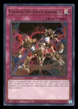 Yugioh Chain Disappearance #IOC-EN052 Invasion of Chaos (25th Anni Ed) Rare NM - Image 1