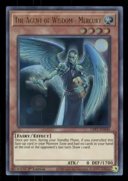 Yugioh The Agent of Wisdom #GFP2-EN048 The 2nd Haunting Ultra Rare NM - Image 1