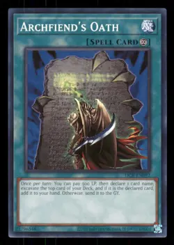 Yugioh Archfiend's Oath #DCR-EN092 Dark Crisis (25th Anniversary Edition) NM - Image 1