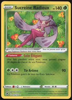 Carte Pokemon Sucreine Radieux 016/195 Tempete Argentee Francais - Image 1