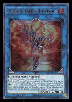 Yugioh Decode Talker Heatsoul #GFP2-EN005 The 2nd Haunting Ultra Rare NM - Image 1