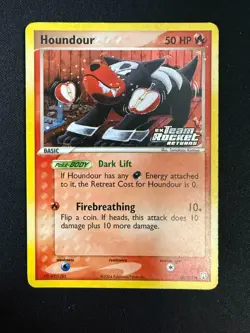 Houndour - 60/109 Common Reverse Holo EX Team Rocket Returns - Pokemon (LP) - Image 1