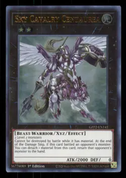 Yugioh Sky Cavalry Centaurea #GFP2-EN141 The 2nd Haunting Ultra Rare NM - Image 1