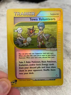 Pokemon Town Volunteers 136/147 Aquapolis Reverse Holo - Image 1