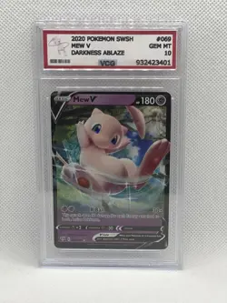 Pokemon VCG 10 Mew V Darkness Ablaze 069/189 English - NO PSA/BGS - Image 1