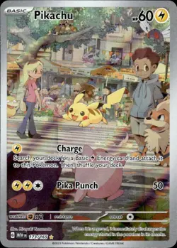 Pokemon Pikachu 173/165 151 Illustration Rare Near Mint - Image 1