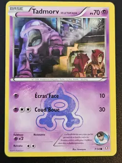 French TEAM AQUA'S GRIMER 7/34 C DOUBLE CRISIS POKEMON MP - Image 1