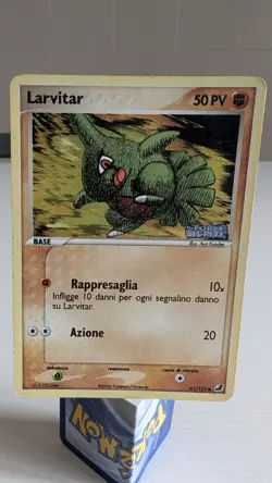Carta Pokemon Larvitar 61/115 ex forze segrete Holo Good Ita - Image 1
