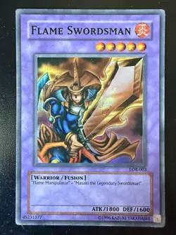 Flame Swordsman LOB-003 The Legend of Blue Eyes White Dragon Unlimited Holo - Image 1