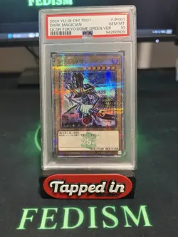 2024 QUARTER CENTURY SECRET RARE TOKYO DOME GREEN VERSION DARK MAGICIAN PSA 10 - Image 1