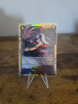 Bandai One Piece Crocodile OP14-120 Seven Warlords Secret Rare Full Art Foil CCG - Image 1