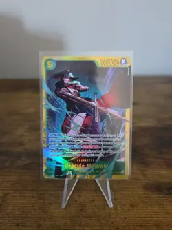 Dracule Mihawk | OP14-119 | One Piece | The Azure Sea’s Seven | Foil | SEC - Image 1