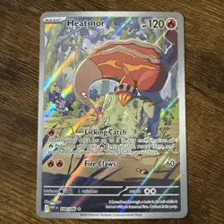Heatmor 104/086 English White Flare Pokemon Card Near Mint!!!! - Image 1