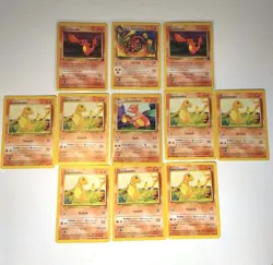 Pokemon TCG 1999 Dark Charmander, Dark Charmeleon 11-Card Lot Base [Used/Played] - Image 2