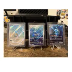 Pokemon Squirtle Wartortle Blastoise EX Holo Card Lot 3 Cards 2023 Set - Image 1