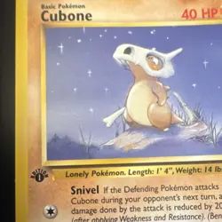 Pokemon TCG Cubone 50/64 1st Edition WOTC Jungle Regular Basic Vintage Card 1999 - Image 2