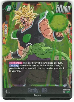 Broly: BR FB06-063 SR Dragon Ball Fusion World Super Card - Image 1