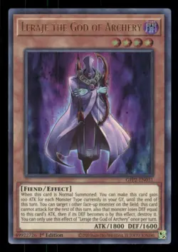 Yugioh Leraje the God of Archery #GFP2-EN031 The 2nd Haunting Ultra Rare NM - Image 1