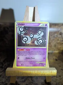 UNOWN 55/123 HGSS Pokemon Card Moderately Played - Image 1