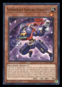 Yugioh Superheavy Samurai Stealthy #MP24-EN337 25th Anniversary Tin NM - Image 1