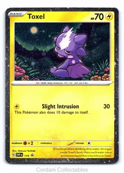 Toxel SVP119 - SV Black Star Promo - Cosmos Holo Pokemon Card - Near Mint - Image 1