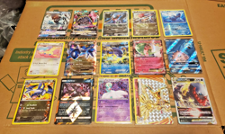 Pokemon Card 15 Card Lot Holos Multiple Conditions HP-MP-LP Lot#1 - Image 1