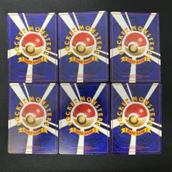 Base Set 1996 Normal Card Set of 6 Japanese Pokemon Card Old Back s007479 - Image 2